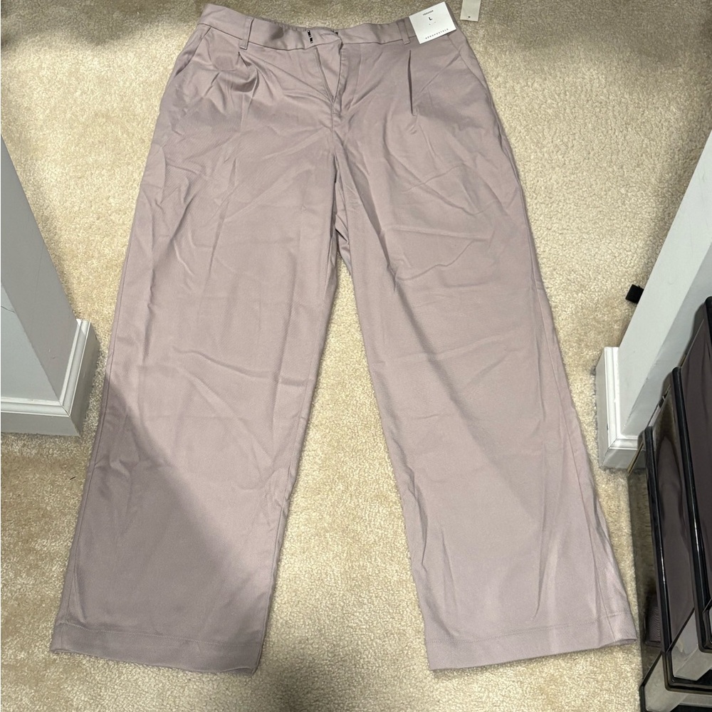 Aeropostale Women's Wide Leg Pants - Trousers Tan